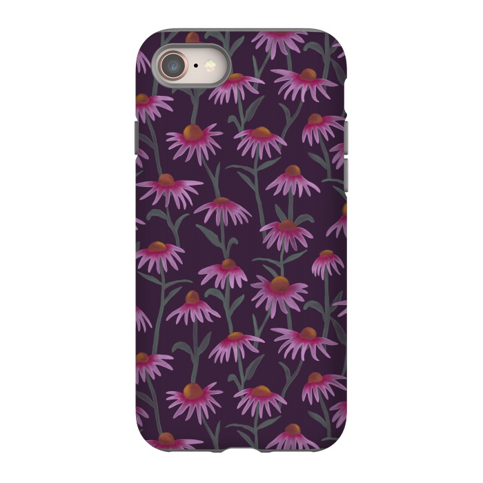 iPhone 8 StrongFit Echinacea Flowers by Tishya Oedit