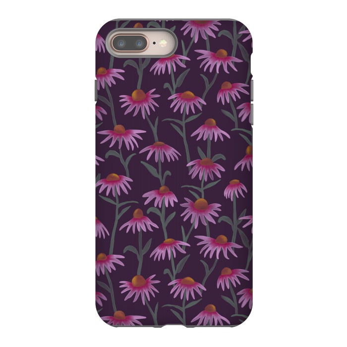iPhone 8 plus StrongFit Echinacea Flowers by Tishya Oedit