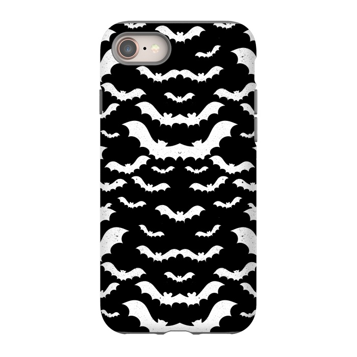 iPhone 8 StrongFit Spooky bats Halloween pattern by Oana 