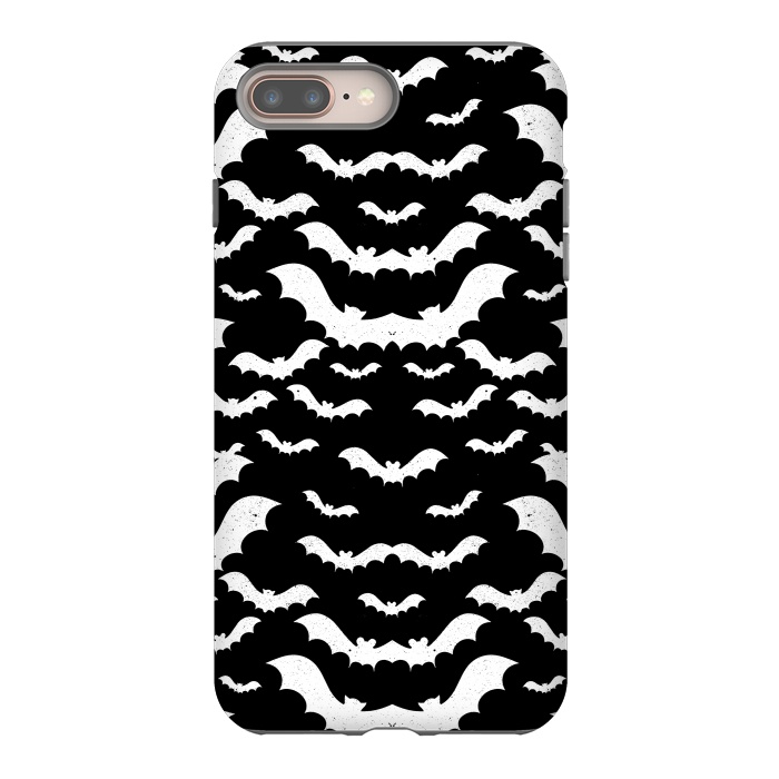 iPhone 8 plus StrongFit Spooky bats Halloween pattern by Oana 