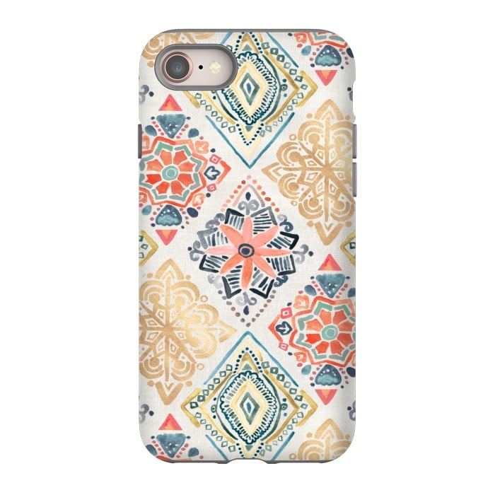iPhone 8 StrongFit Gilded Pysanky Diamonds by Tangerine-Tane