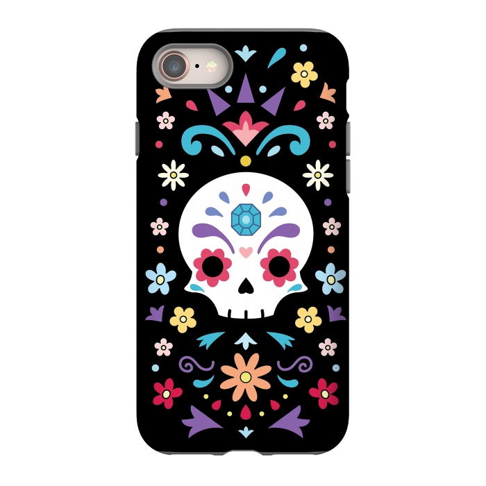 iPhone 8 StrongFit Cute day of the dead by Laura Nagel