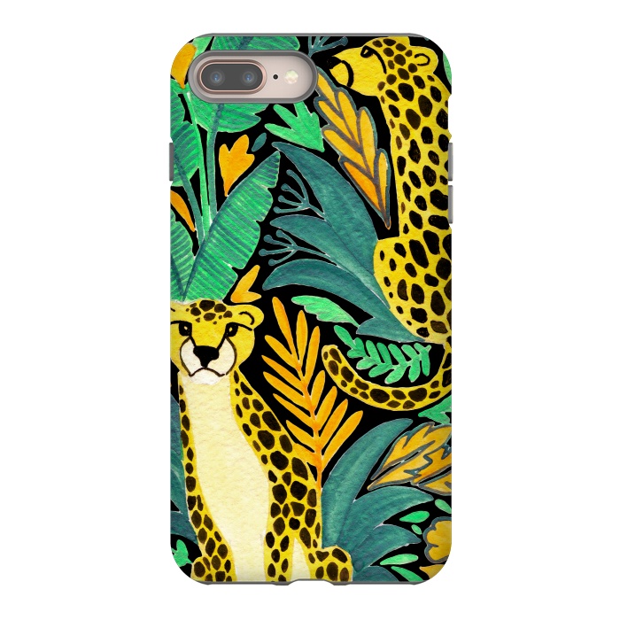 iPhone 8 plus StrongFit Leopards by Julia Badeeva