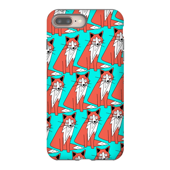 iPhone 8 plus StrongFit Fox pattern by Steve Wade (Swade)