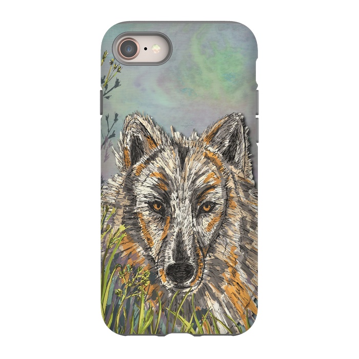 iPhone 8 StrongFit Wolf I by Lotti Brown