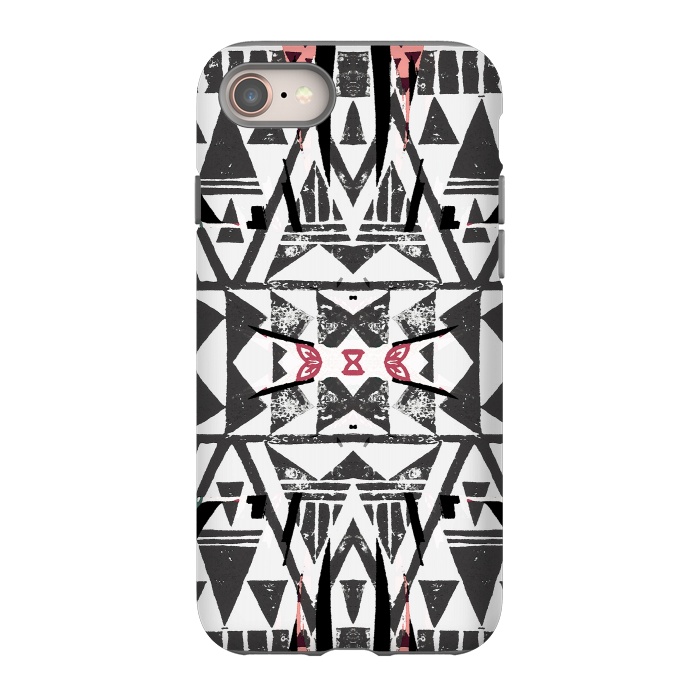 iPhone 8 StrongFit Ethnic tribal triangles by Oana 