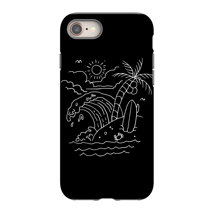iPhone 8 StrongFit The Waves are Calling ( for dark) by Afif Quilimo