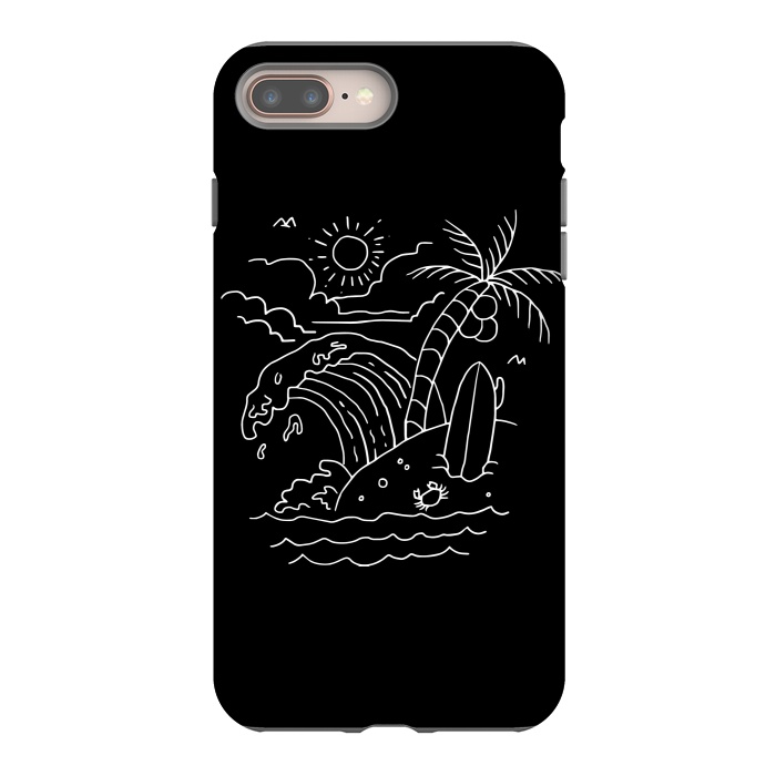iPhone 8 plus StrongFit The Waves are Calling ( for dark) by Afif Quilimo