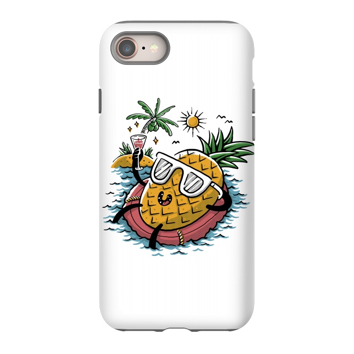 iPhone 8 StrongFit Pineapple Relaxing by Afif Quilimo
