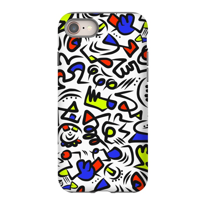 iPhone 8 StrongFit Mondrian Abstract by Hanny Agustine