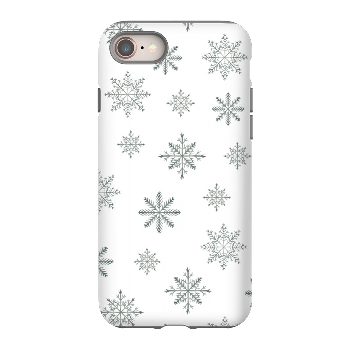 iPhone 8 StrongFit Snowflakes by Julia Badeeva