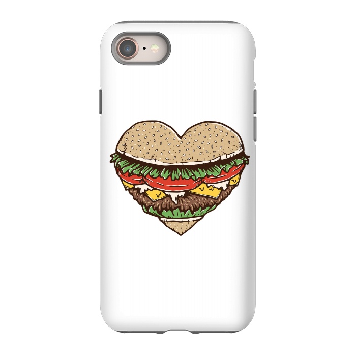 iPhone 8 StrongFit Hamburger Lover by Afif Quilimo