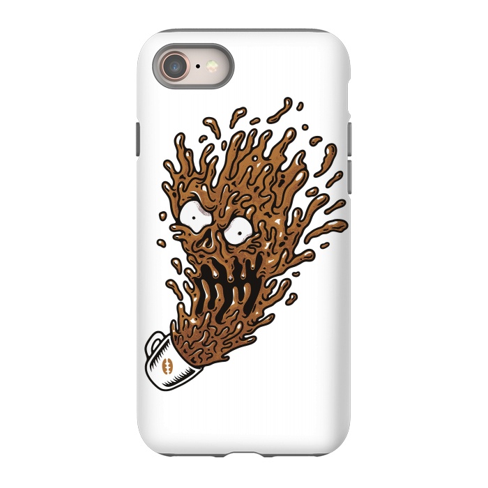 iPhone 8 StrongFit Coffee Monster by Afif Quilimo