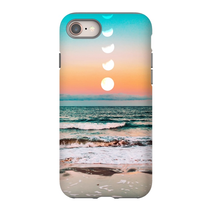 iPhone 8 StrongFit Beach Moon by Uma Prabhakar Gokhale