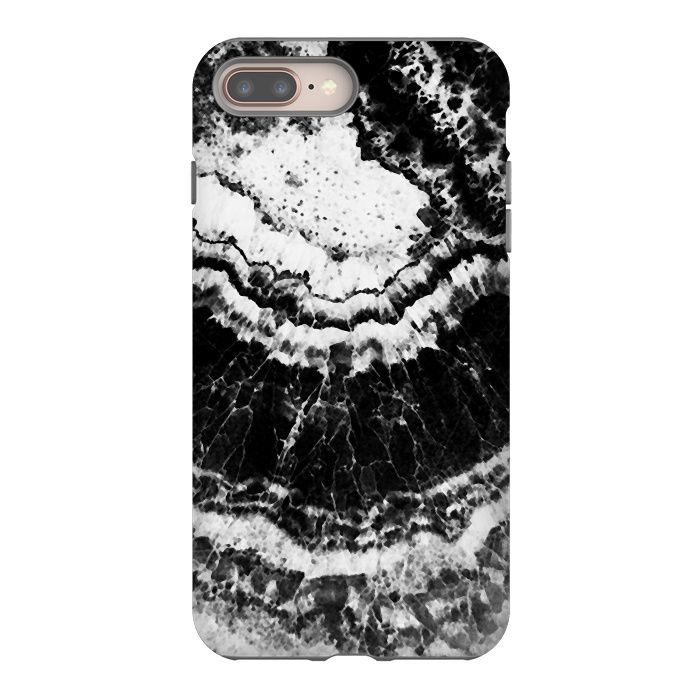 iPhone 8 plus StrongFit Dark geode marble etxture by Oana 