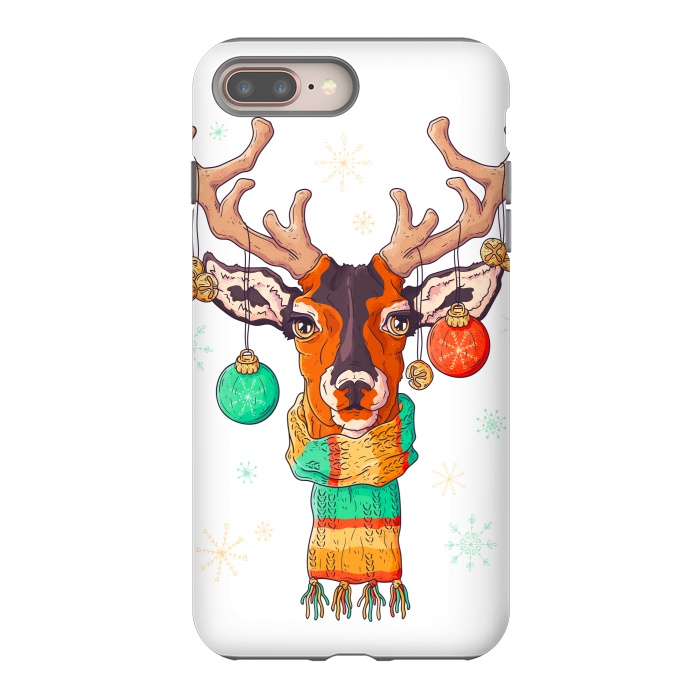 iPhone 8 plus StrongFit christmas reindeer by haroulita
