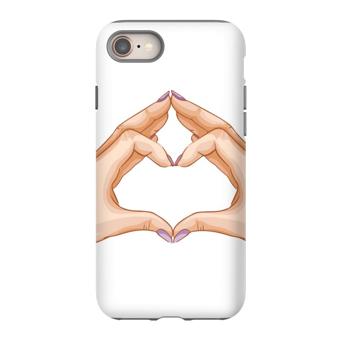 iPhone 8 StrongFit heart hand  by haroulita
