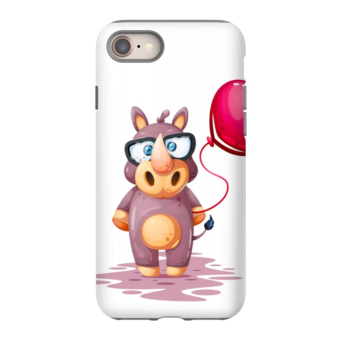 iPhone 8 StrongFit cute rhino by haroulita