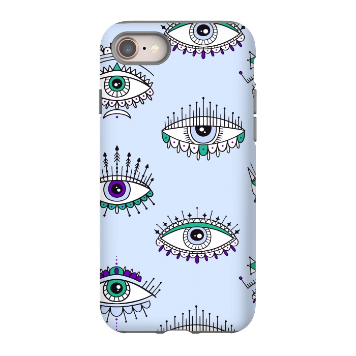 iPhone 8 StrongFit evil eyes by haroulita