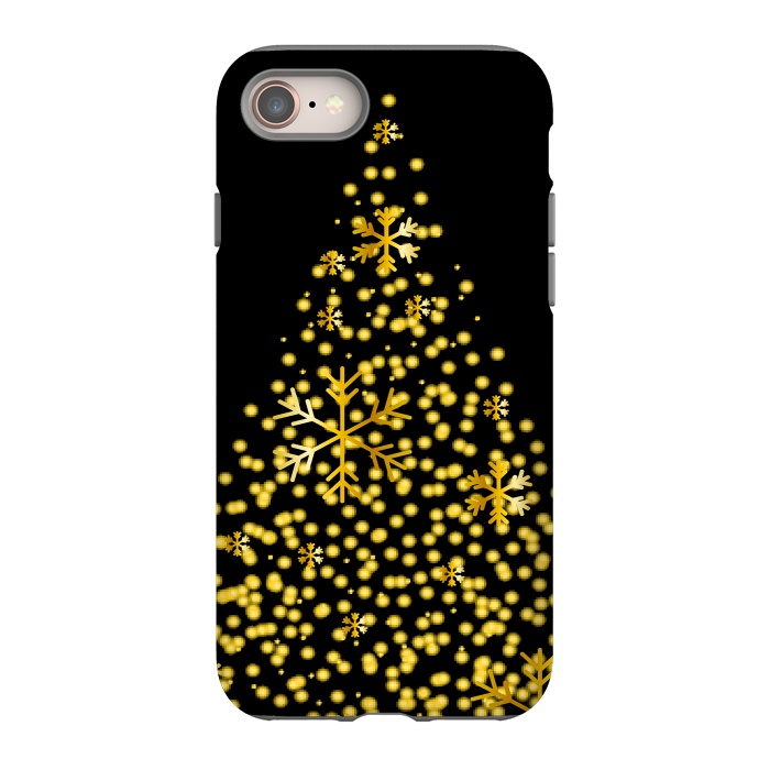 iPhone 8 StrongFit golden christmas tree by haroulita