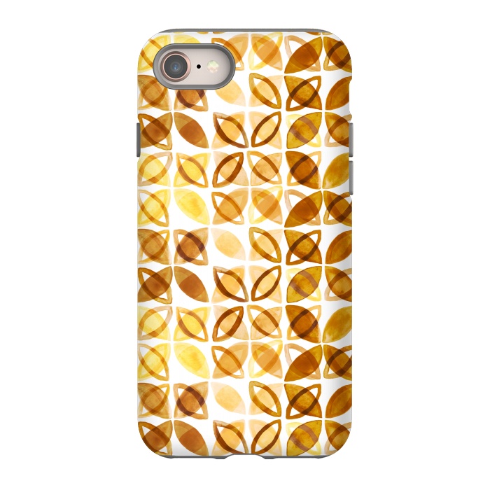 iPhone 8 StrongFit 70's Watercolor Pattern  by Tigatiga
