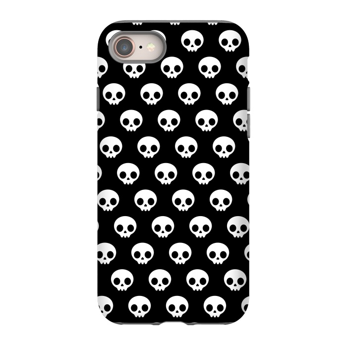 iPhone 8 StrongFit Cute skulls by Laura Nagel