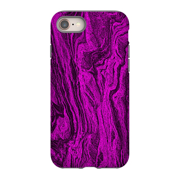 iPhone 8 StrongFit Purple designer marble textured design by Josie