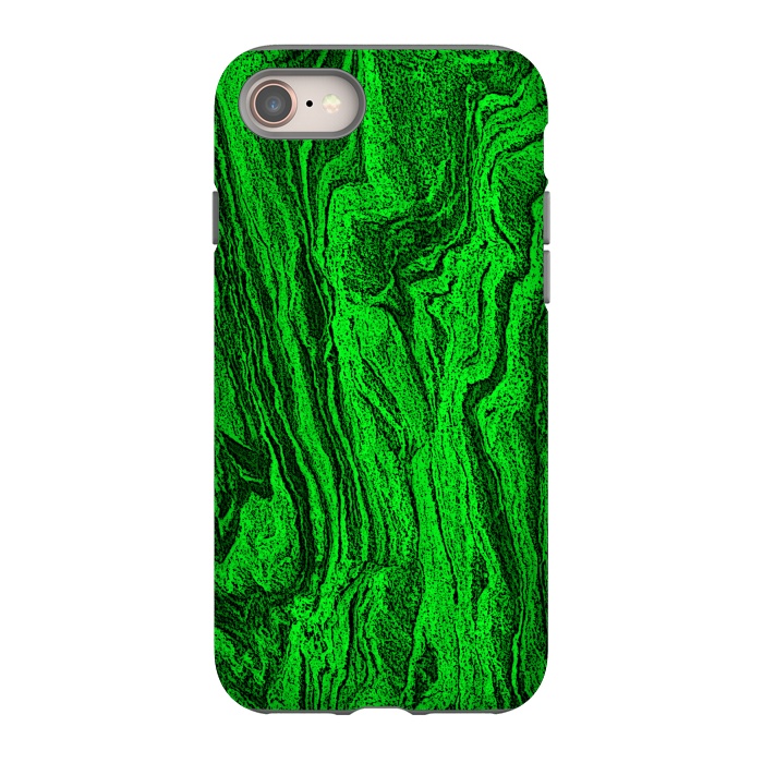 iPhone 8 StrongFit Green marble textured design by Josie