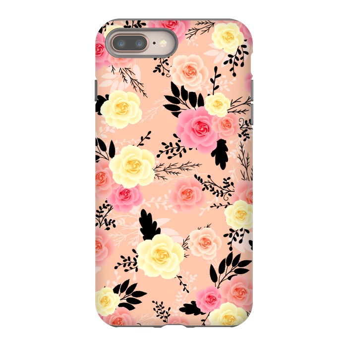 iPhone 8 plus StrongFit Roses pattern by Jms