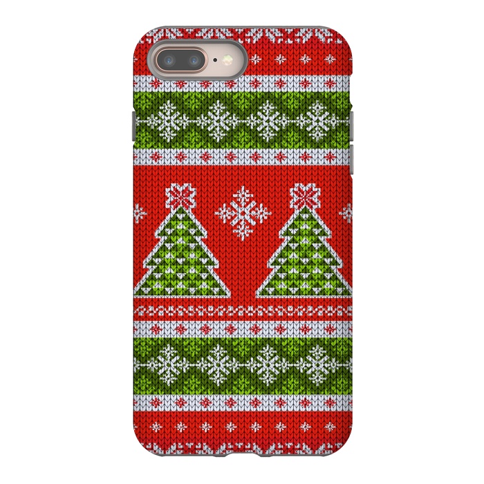 iPhone 8 plus StrongFit Ugly christmas sweater pattern  by Winston