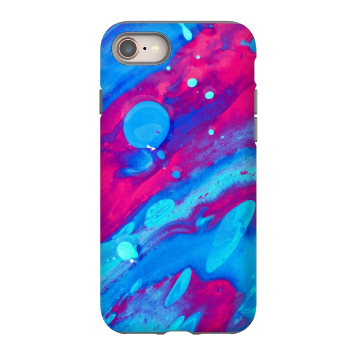 iPhone 8 StrongFit Pink and blue abstract painting  by Winston