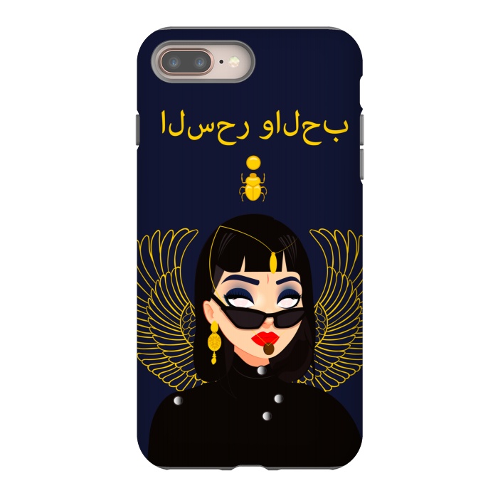 iPhone 8 plus StrongFit Reyna Egipcia by Verónica Arboleda 