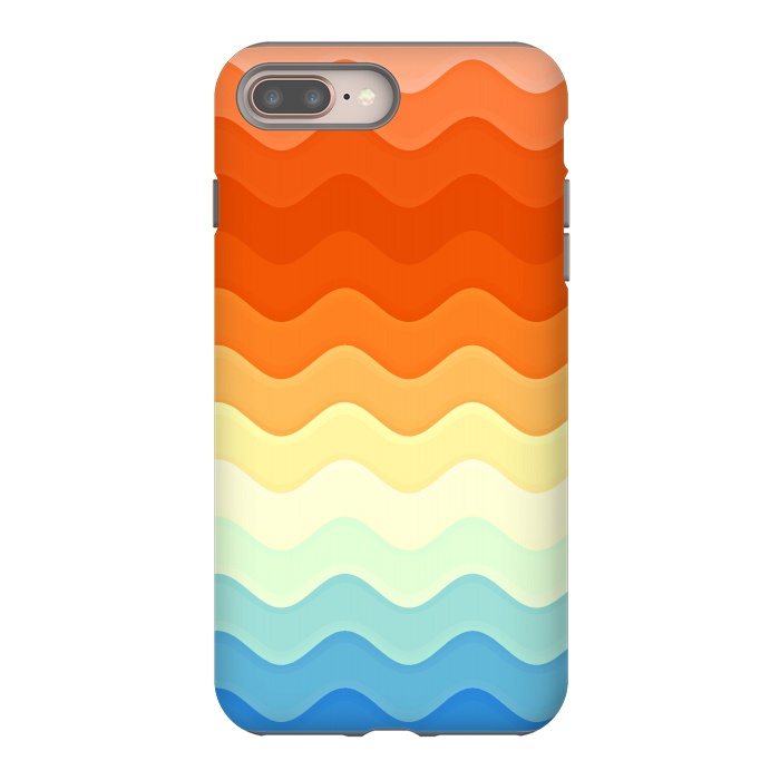 iPhone 8 plus StrongFit Color Waves by Creativeaxle
