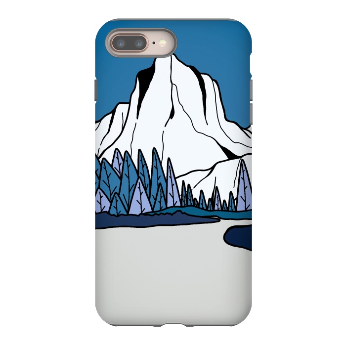 iPhone 8 plus StrongFit Blue peak hill by Steve Wade (Swade)