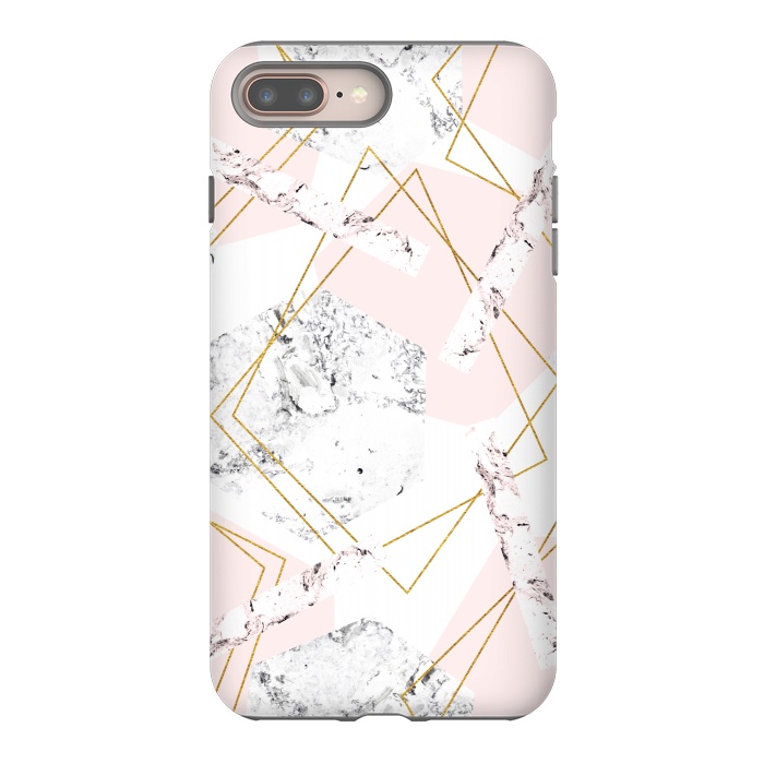 iPhone 8 plus StrongFit Marble and abstract frames by Julia Badeeva