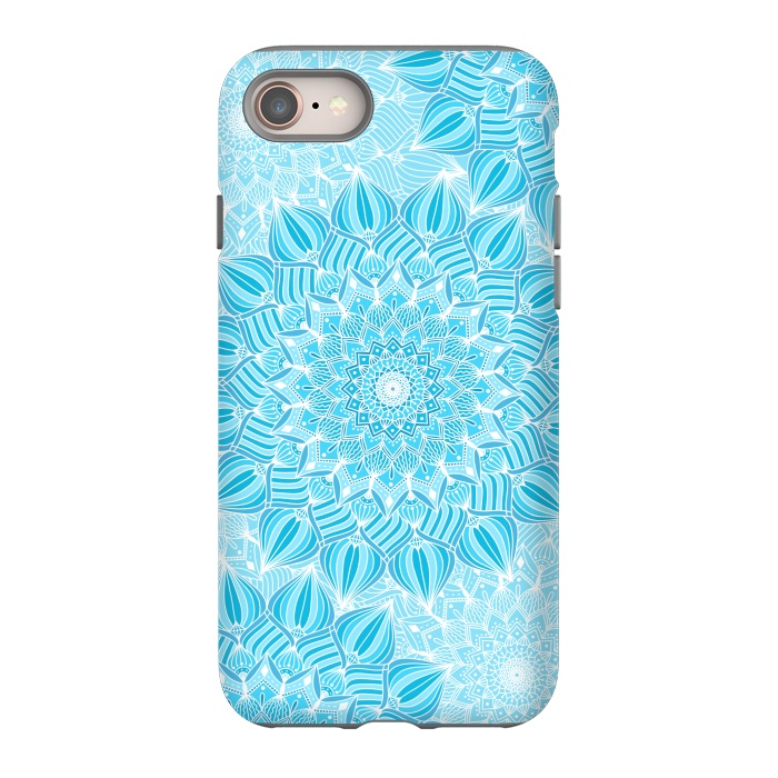 iPhone 8 StrongFit Skyblue mandalas by Jms