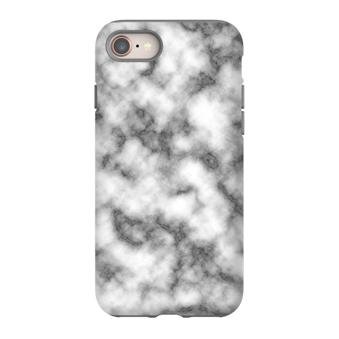iPhone 8 StrongFit Black and White Marble Texture by Julie Erin Designs