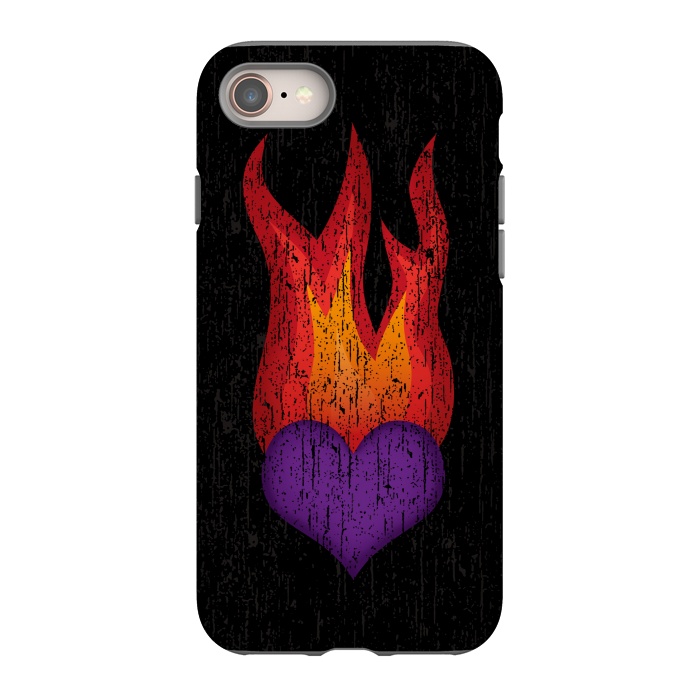 iPhone 8 StrongFit Heart on Fire by Majoih