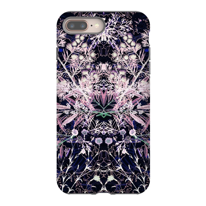 iPhone 8 plus StrongFit Vintage wild flowers illustration by Oana 