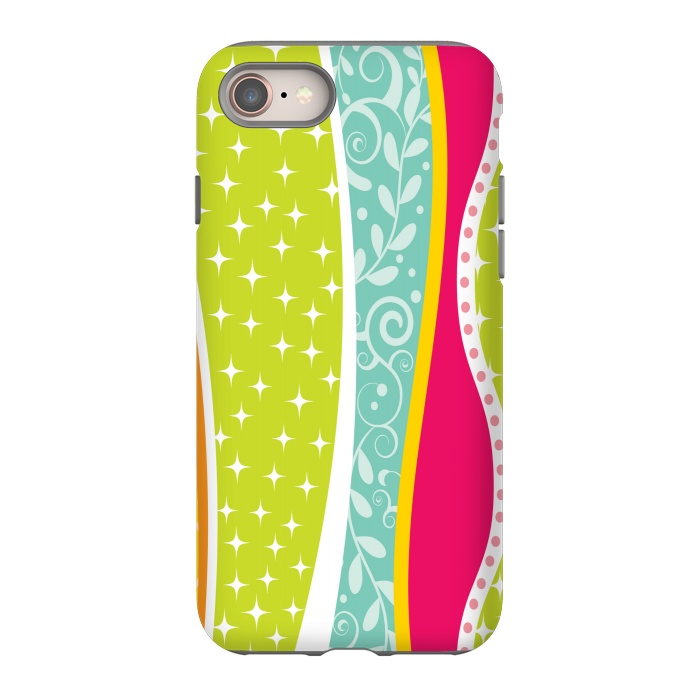 iPhone 8 StrongFit ethnic lines pattern by MALLIKA