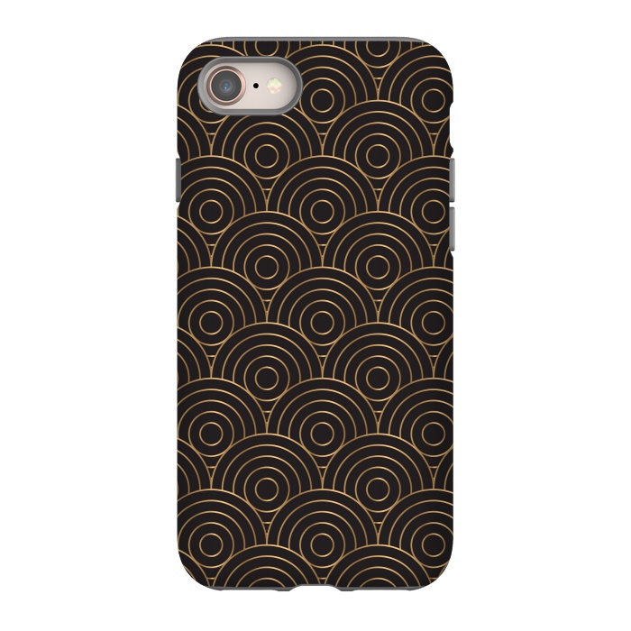 iPhone 8 StrongFit golden copper circle pattern by MALLIKA