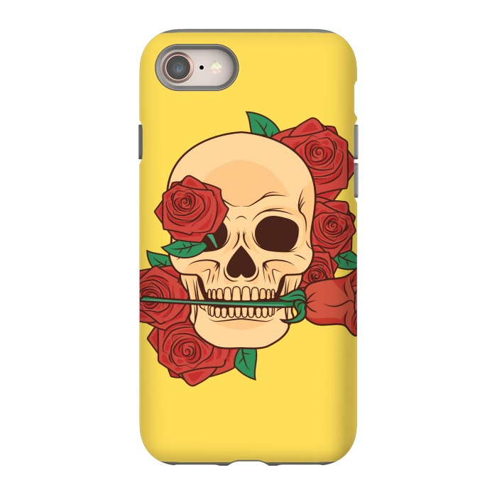 iPhone 8 StrongFit RED ROSE SKULL BABY by MALLIKA