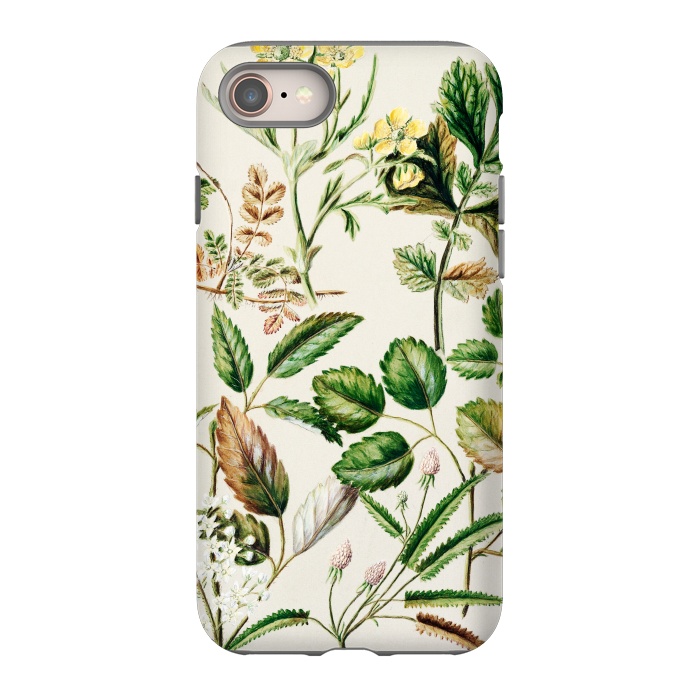 iPhone 8 StrongFit Botanic Collage by Zala Farah