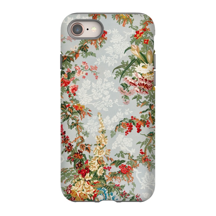 iPhone 8 StrongFit Industrial Floral Print by Zala Farah