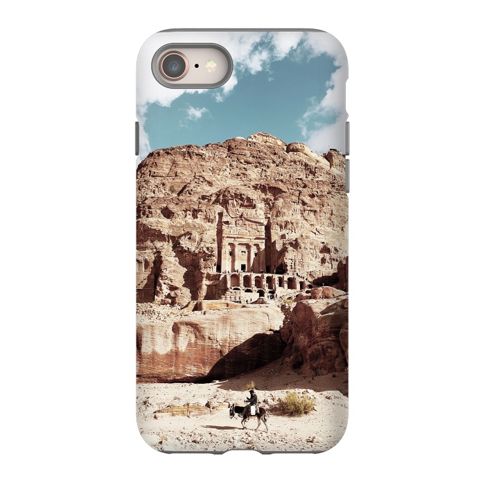 iPhone 8 StrongFit Petra temple Jordan sandstone landscape by Oana 