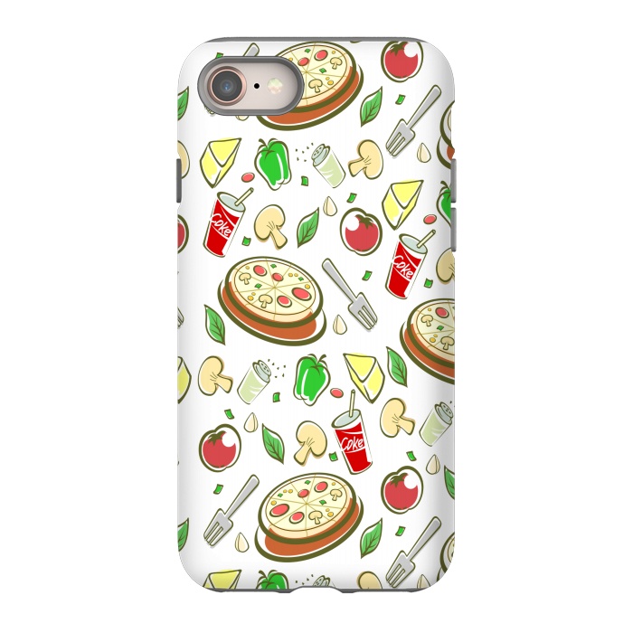 iPhone 8 StrongFit pizza is love 3  by MALLIKA