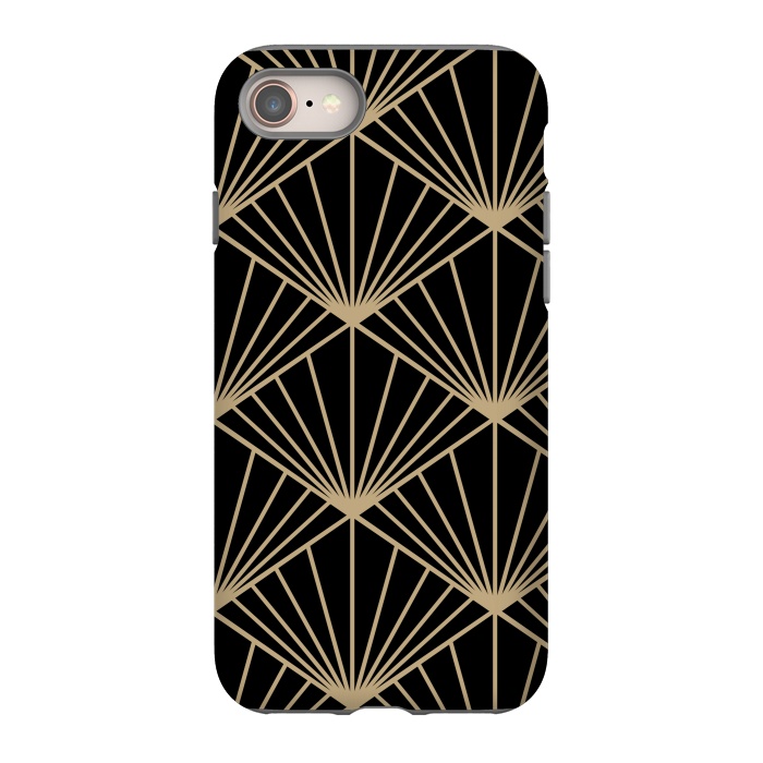 iPhone 8 StrongFit COPPER LINES PATTERN 2  by MALLIKA