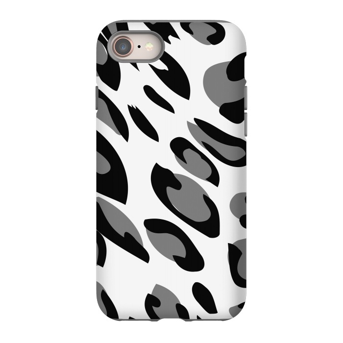 iPhone 8 StrongFit gray animal print by haroulita