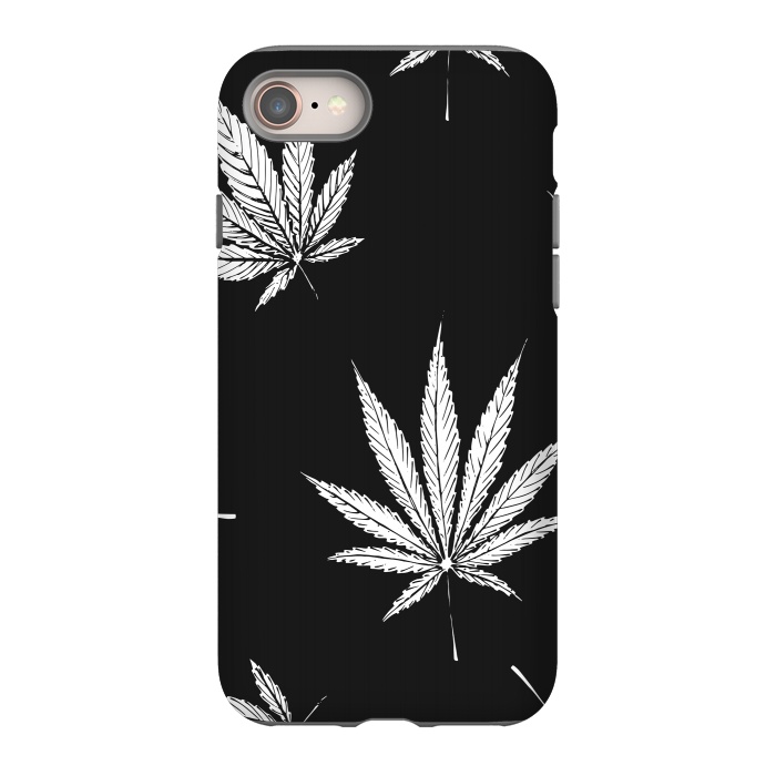iPhone 8 StrongFit marijuana leaf by haroulita