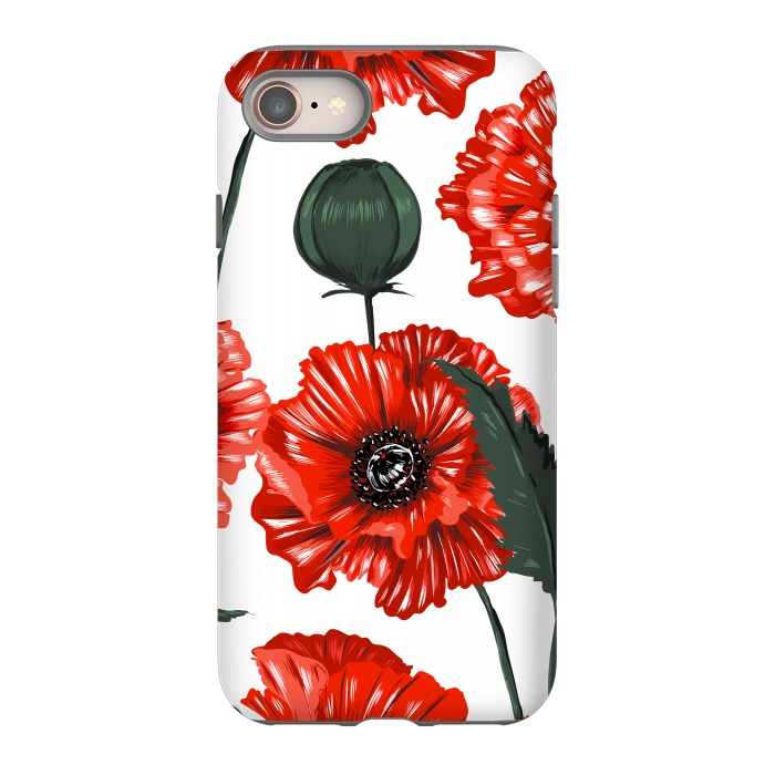 iPhone 8 StrongFit red poppy by haroulita